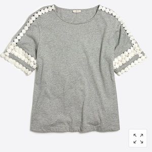 JCREW Factory eyelet sleeves T-shirt